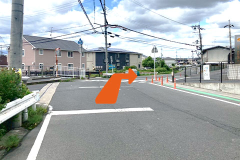 高の原方面からの道案内