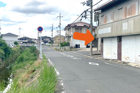 高の原方面からの道案内