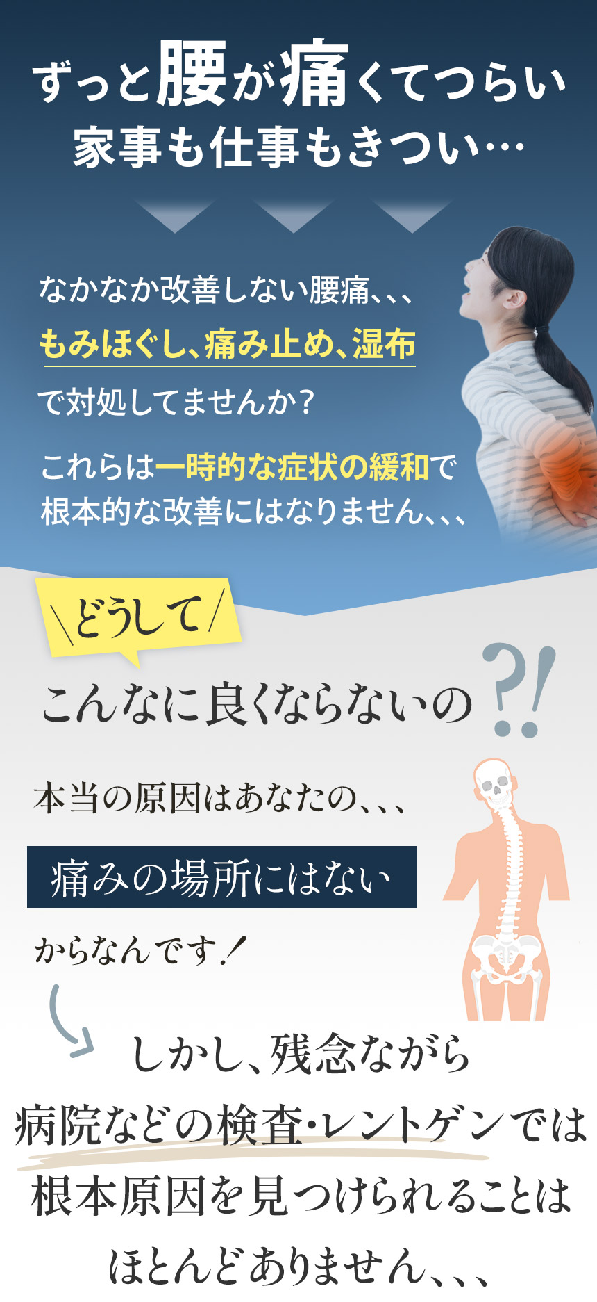 ずっと腰が痛くてつらい